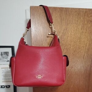 Coach Pennie Cherry Red Shoulder Crossbody Bag
